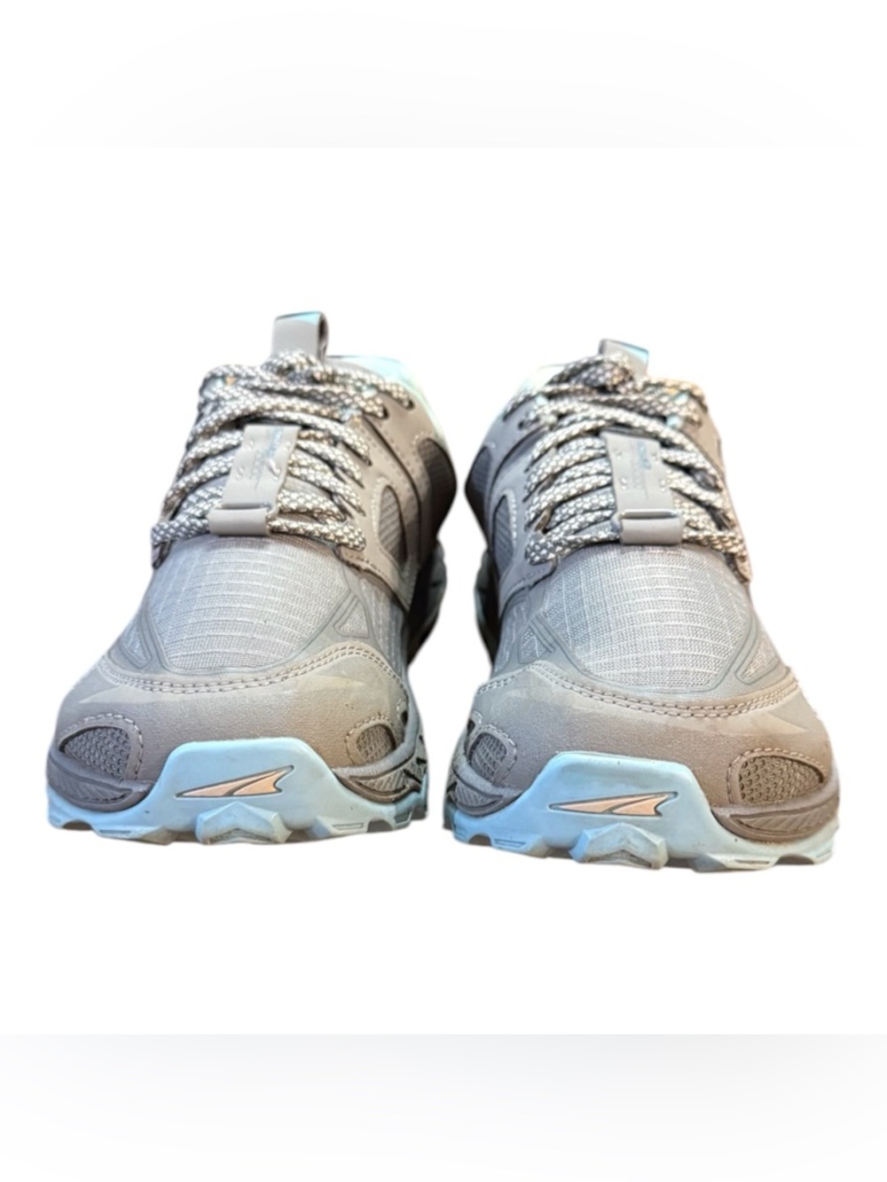 Altra Lone Peak 4.5 Trail Running Shoes Grey / Light Turquoise Women’s Size 7 - Picture 4 of 8